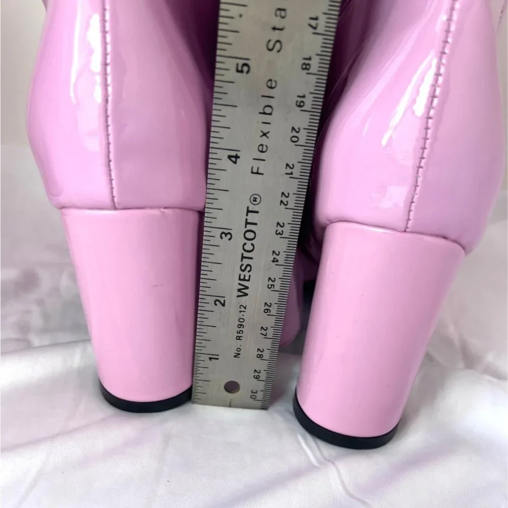 Pink Thigh High Boots Over the Knee Platforms Go Go Boots Size 42